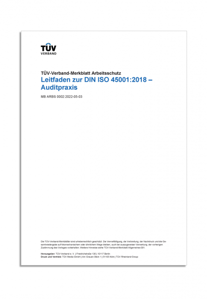 Leitfaden zur DIN ISO 45001:2018 - Auditpraxis (PDF)