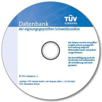Datenbank der eignungsgeprüften Schweißzusätze (CD-ROM-Version)